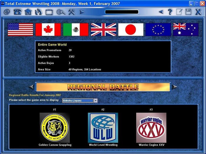 Скриншот из игры Total Extreme Wrestling 2008