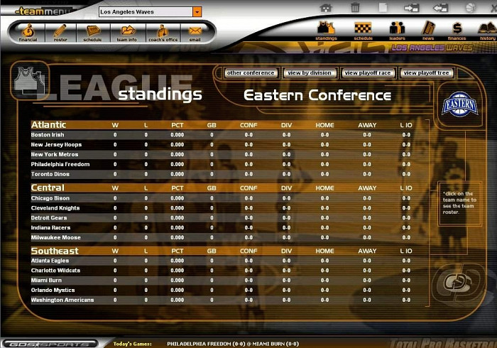 Скриншот из игры Total Pro Basketball 2005
