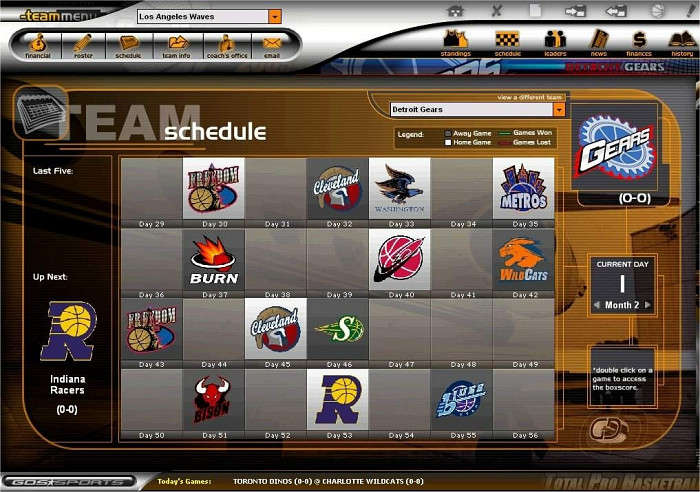 Скриншот из игры Total Pro Basketball 2005