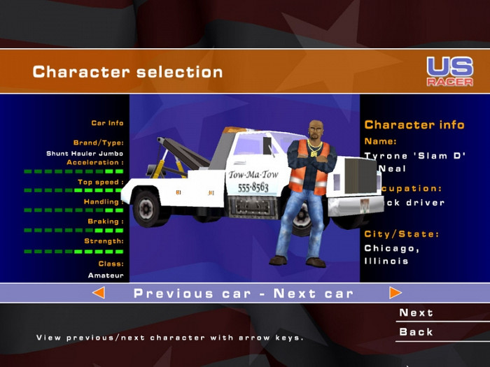 Скриншот из игры US Racer