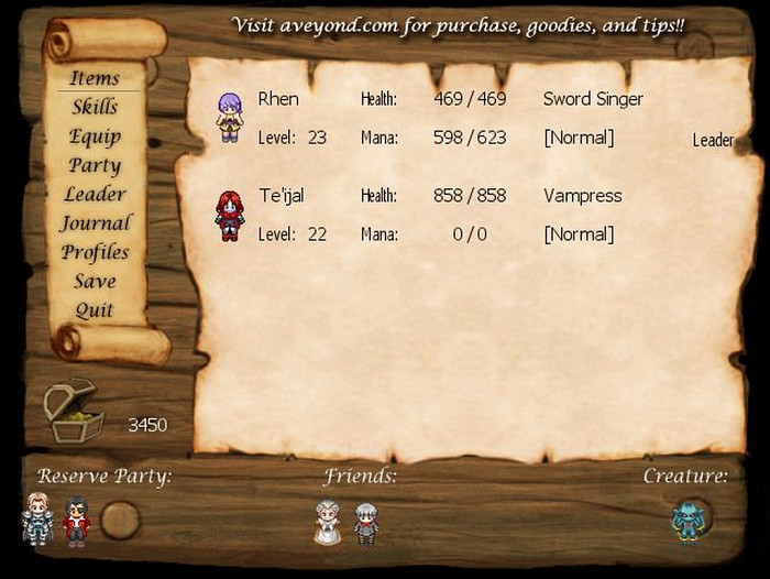 Скриншот из игры Aveyond