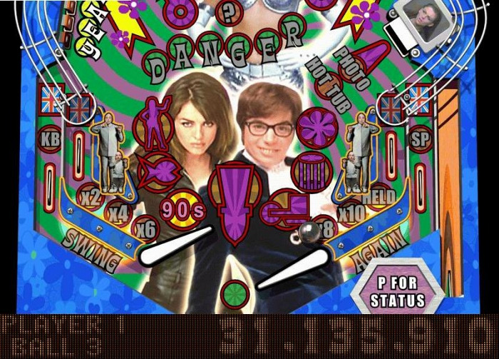 Скриншот из игры Austin Powers Pinball