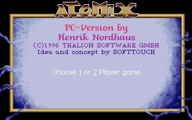 Скриншот из игры Atomix