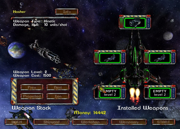Скриншот из игры AstroMenace