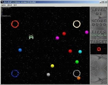 Скриншот из игры AstroBall