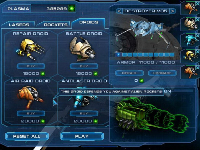 Скриншот из игры AstroAvenger 2