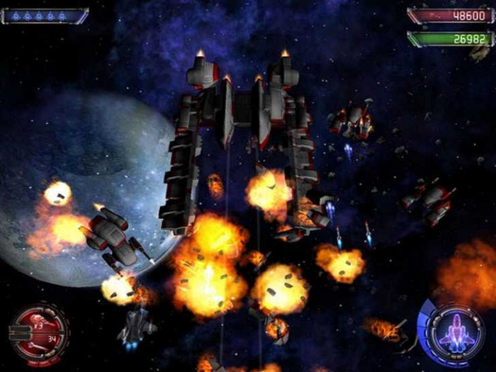 Скриншот из игры AstroAvenger