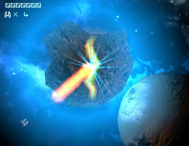 Скриншот из игры Asteroids