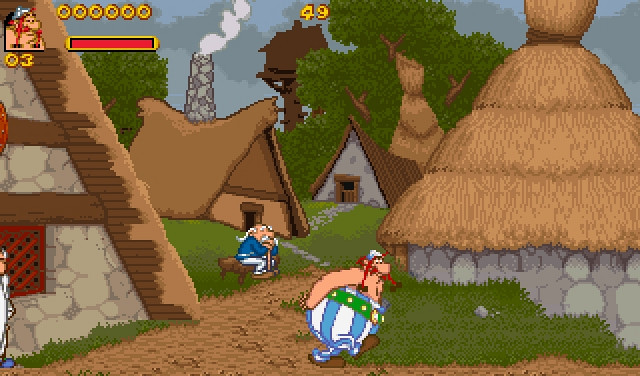 Скриншот из игры Asterix & Obelix