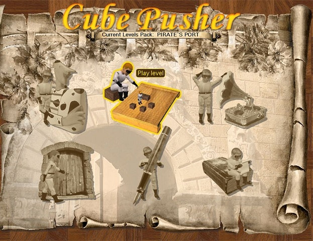 Скриншот из игры Cube Pusher