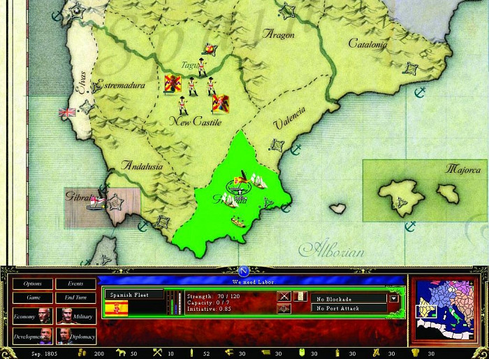 Скриншот из игры Crown of Glory: Europe in the Age of Napoleon