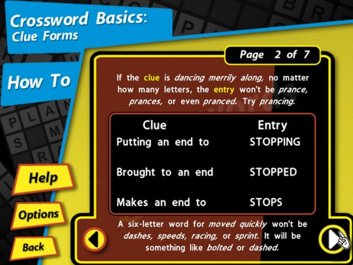 Скриншот из игры Crosswords for Dummies