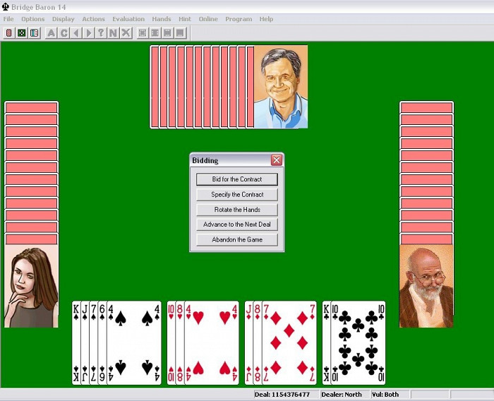 Скриншот из игры Bridge Baron 14