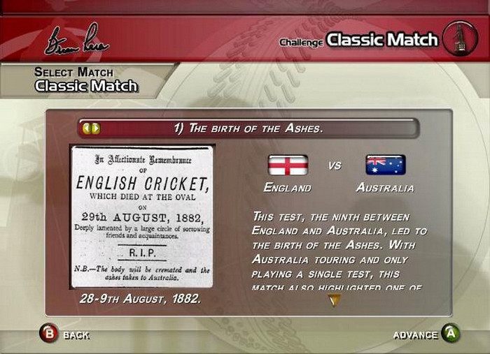 Скриншот из игры Brian Lara International Cricket 2005