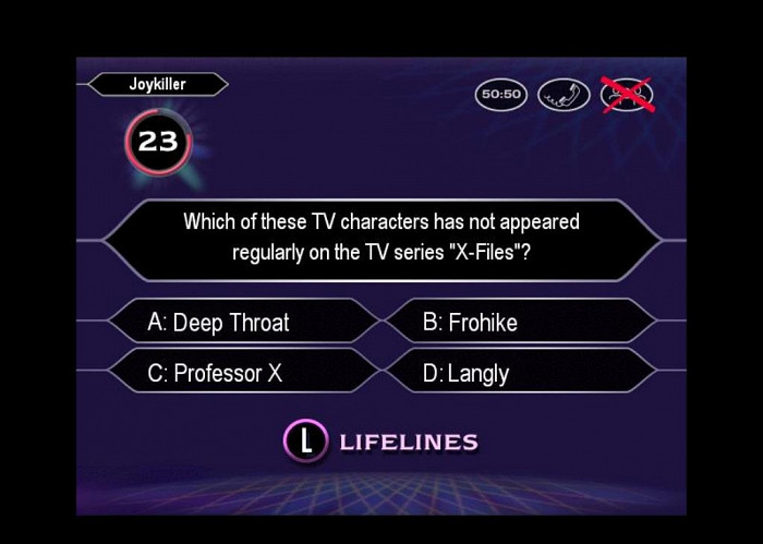 Скриншот из игры Who Wants to Be a Millionaire? Third Edition