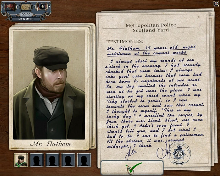 Скриншот из игры Adventures of Sherlock Holmes: The Mystery of the Persian Carpet