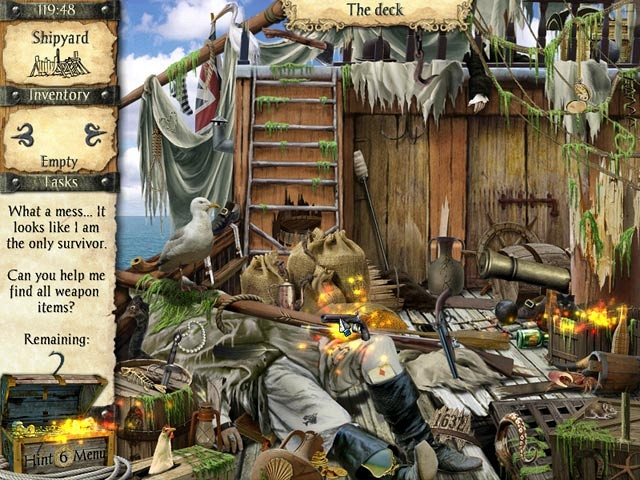 Скриншот из игры Adventures of Robinson Crusoe