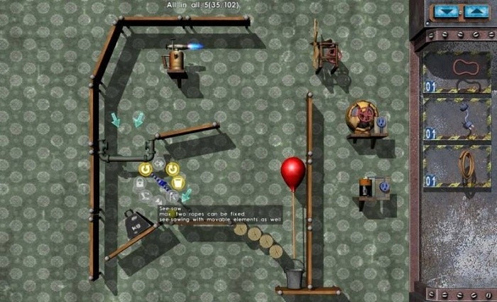 Скриншот из игры Crazy Machines: The Wacky Contraptions Game