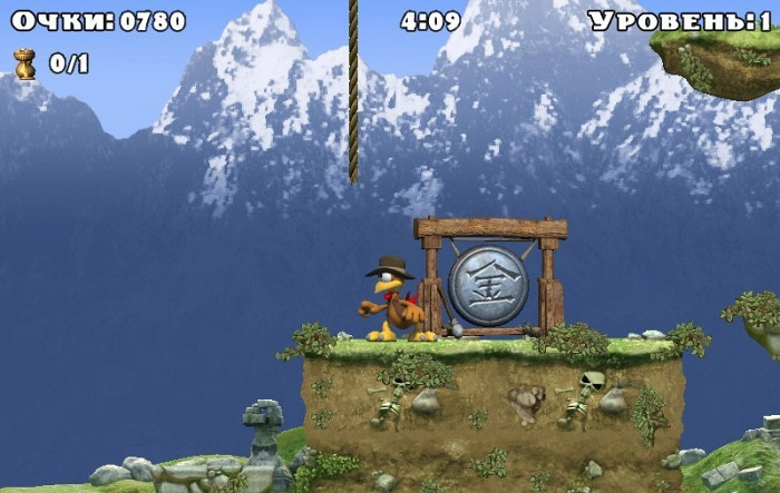 Скриншот из игры Crazy Chicken: Heart of Tibet