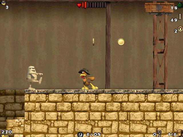 Скриншот из игры Crazy Chicken: Atlantis