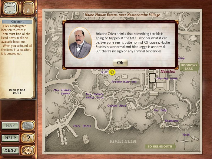 Скриншот из игры Agatha Christie: Dead Man's Folly