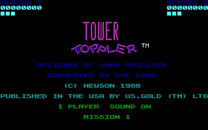 Скриншот из игры Tower Toppler (Nebulus)