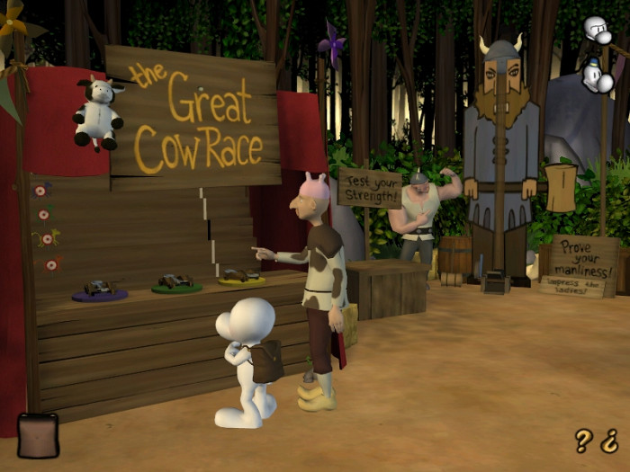 Скриншот из игры Bone: The Great Cow Race