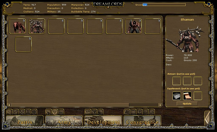 Скриншот из игры Dreamlords