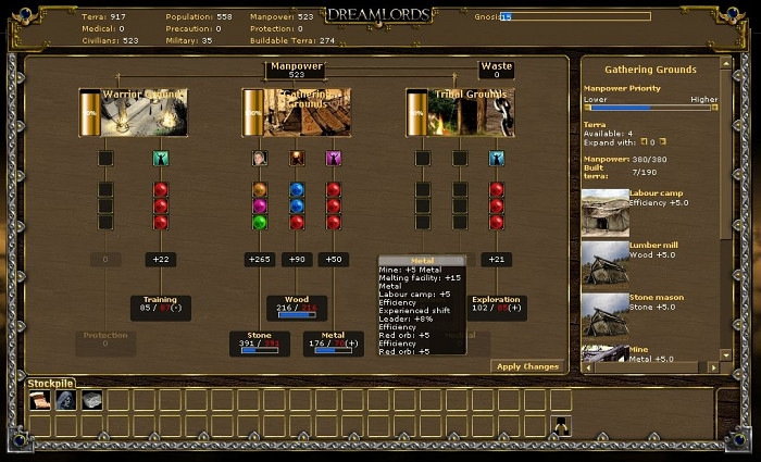 Скриншот из игры Dreamlords