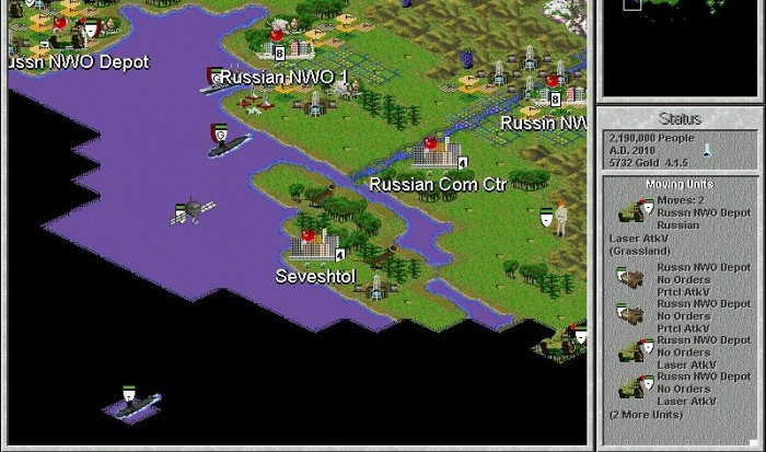 Скриншот из игры Civilization 2: Fantastic Worlds