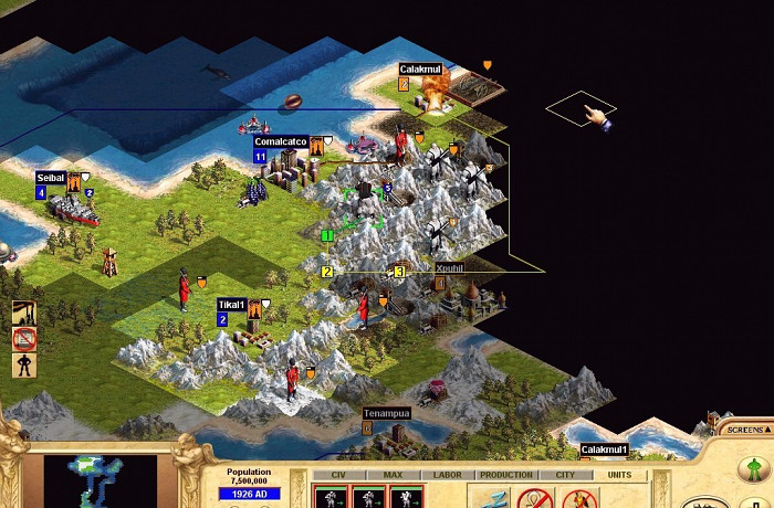 Скриншот из игры Civilization: Call to Power
