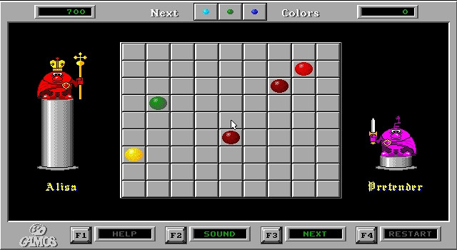 Скриншот из игры Color Lines